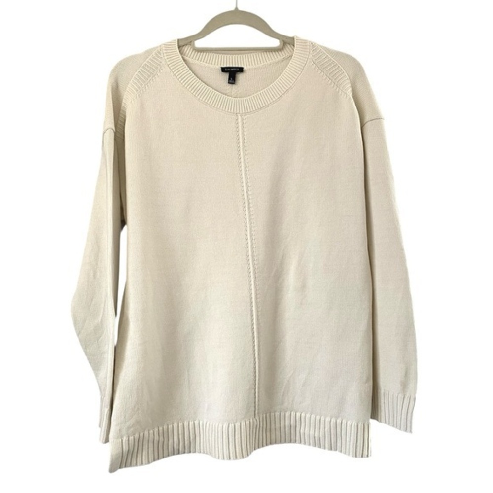 TALBOTS Ivory Round‎ Neck Sweater L